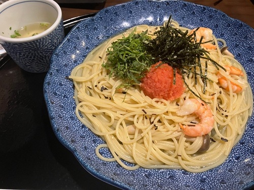 洋麺屋五右衛門 明太子とエビの青じそ風味